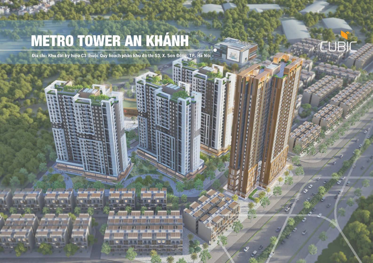 Phối cảnh minh họa khu căn hộ Metro Tower An Khánh