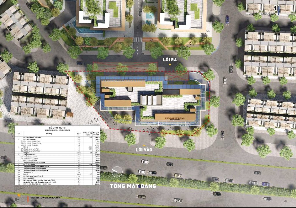 Phối cảnh minh họa tổng quan Metro Tower An Khánh